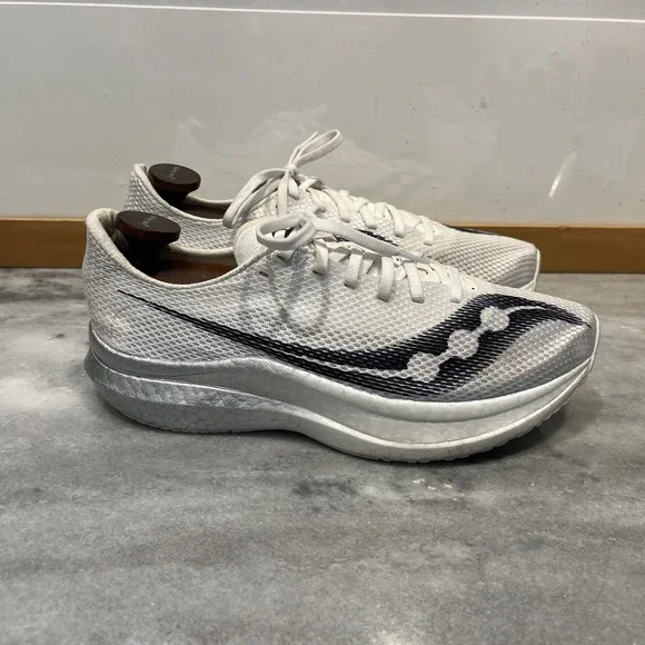 Saucony Women's Endorphin Pro+ Plus White Black Size 9 S20719-01 - Picture 3 of 12